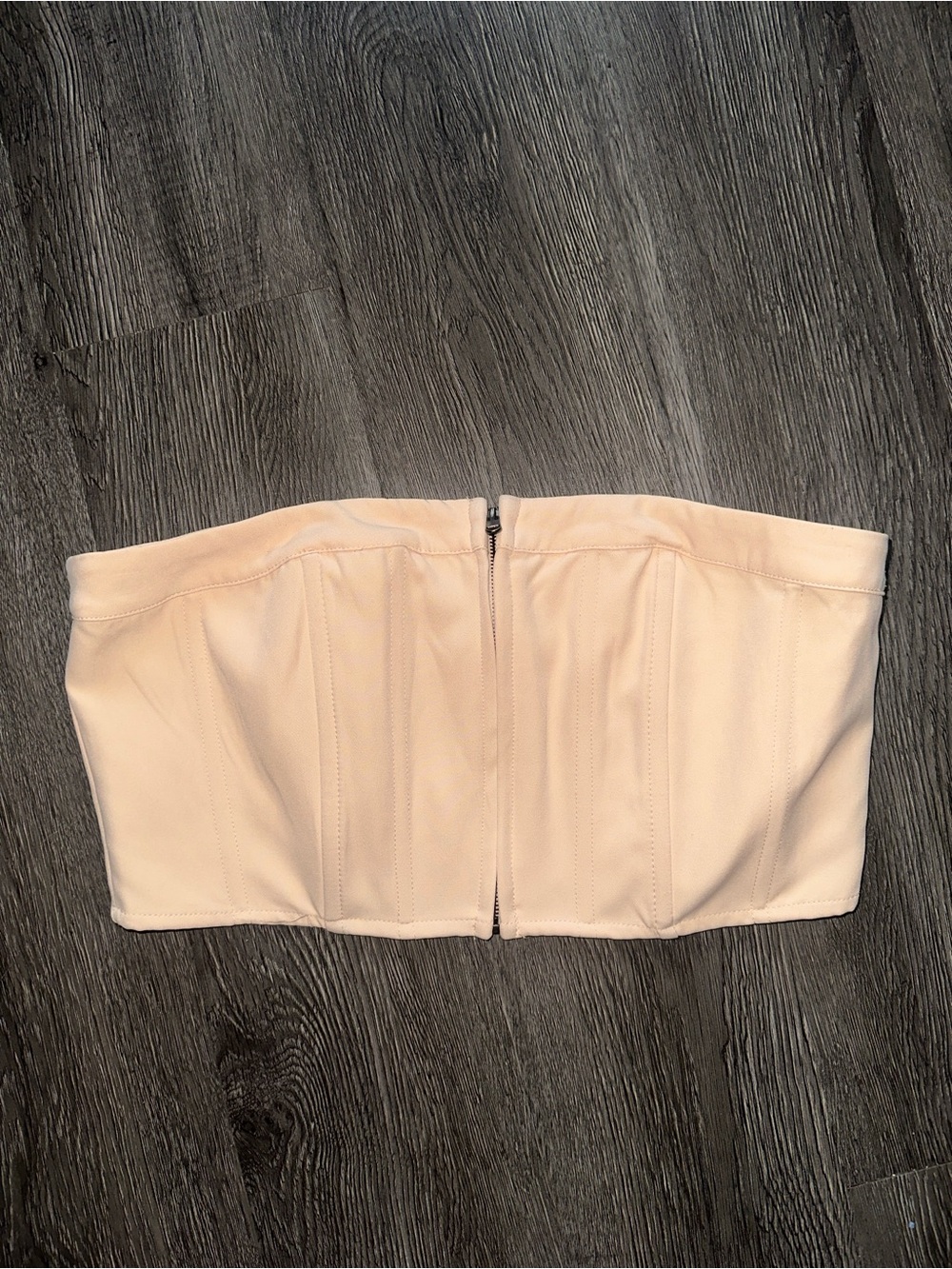 Blush Strapless Bustier Top